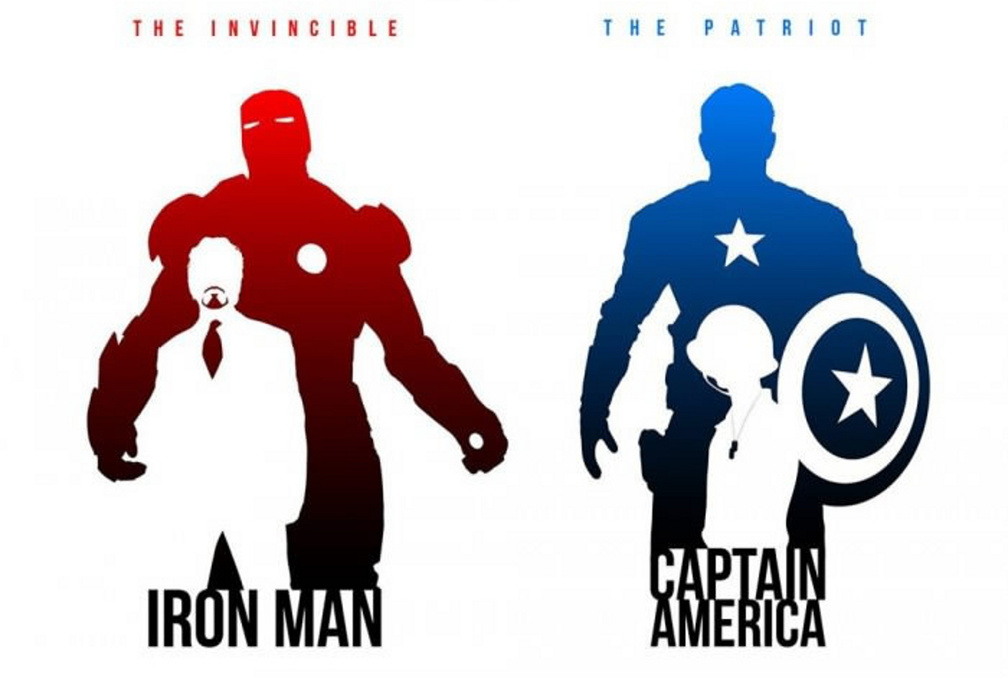 Iron man and Captain America