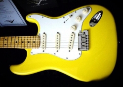 yellow stratocaster