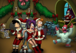 Simpsons Christmas Futurama