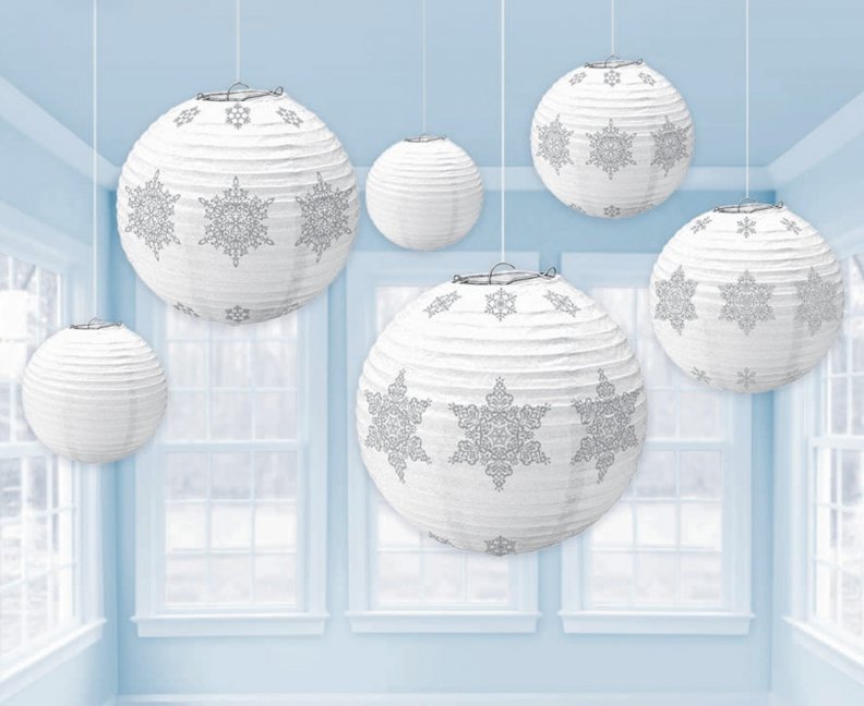 Snowflake hanging lanterns♥