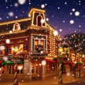 Christmas Town with Snowy Main Street