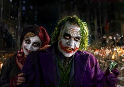 Joker with his wife