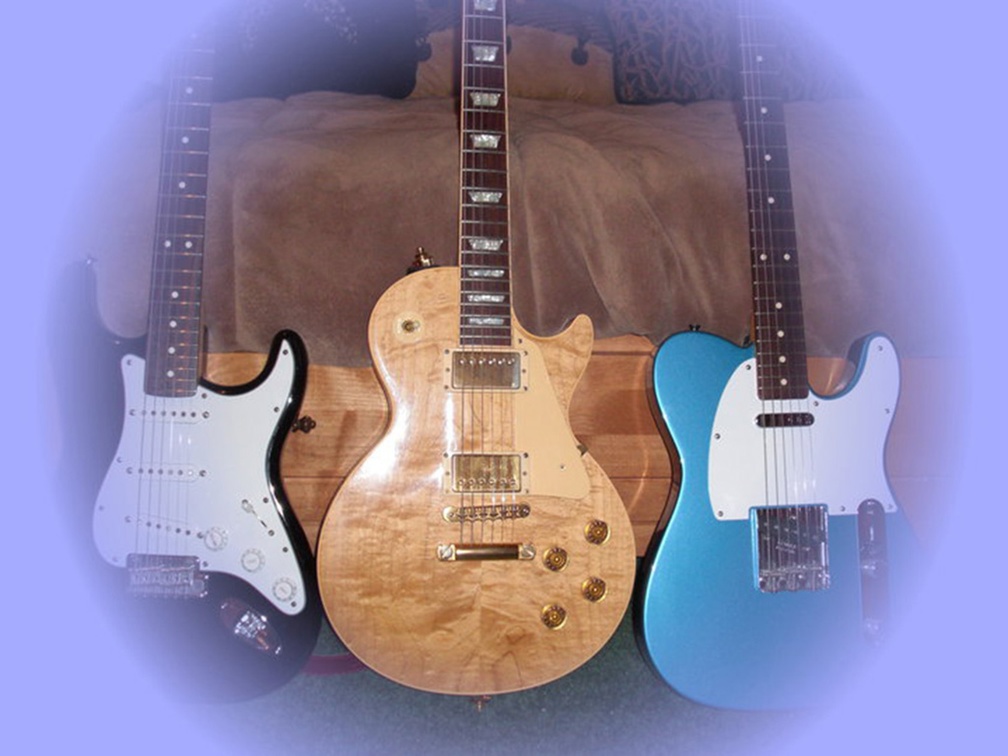 three guitars