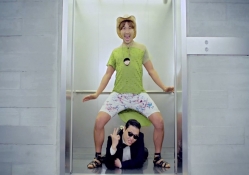 Gangnam Style elevator scene