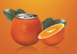 ***  Orange juice in a can ***