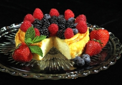 *** Cheesecake and strawberries ***