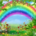 Tinkerbell & rainbow