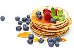*** Pancakes with fruit ***