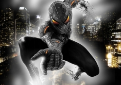 spider man black