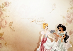 Disney,Princesses,Cinderella,And,Jasmine