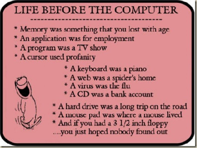 Life Before The Computer