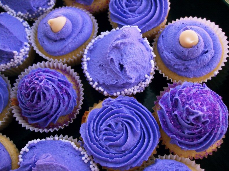 Purple cupakes