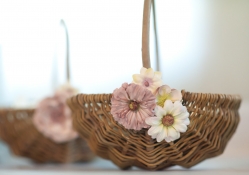 Rustic Flower Girl Basket for Wedding