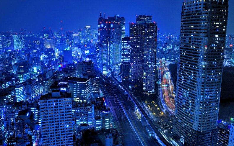 Blue Night City