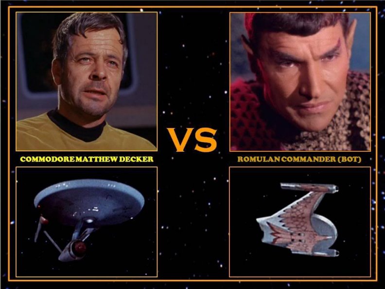 Decker versus Romulan Commander