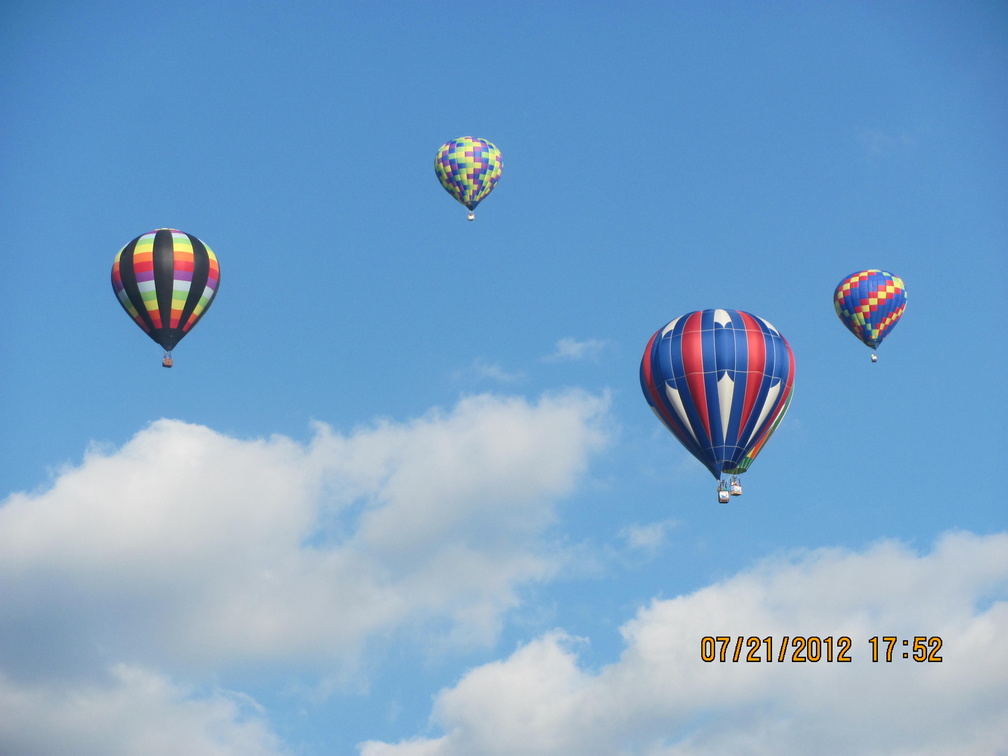 Hot Air Balloons On A Beautiful Day