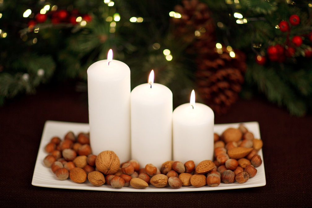 Candles and nuts
