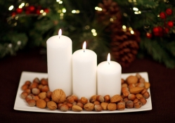 Candles and nuts