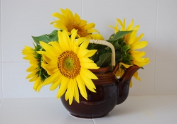 Char clay with SunFlowers ~♥~