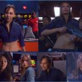 Top Row: L to R Linda Park as Hoshi Sato and Jolene Blalock as Sub_Commander T'Pol from Enterprise