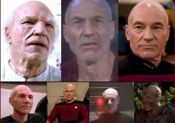 Patrick Stewart as Captain Jean Luc Picard from Star Trek: The Next Generation