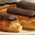 Eclair with chocolate