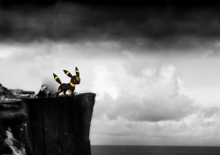 Umbreon on a Cliff