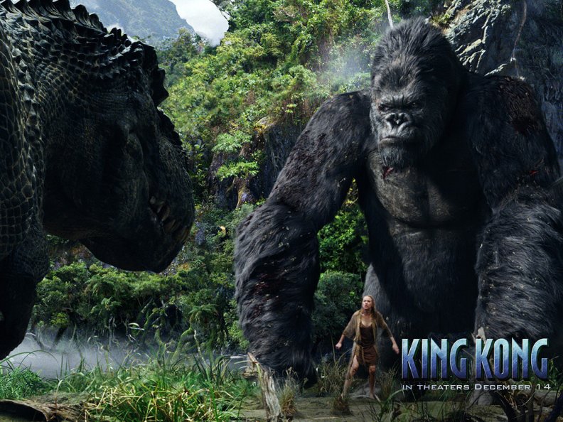 Kong pitted against the dino