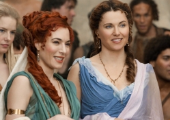 Lucy Lawless and Jaime Murray