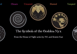 The Goddess' symbols from The House of Night Series