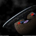Star Trek 1701D Leaving Planet