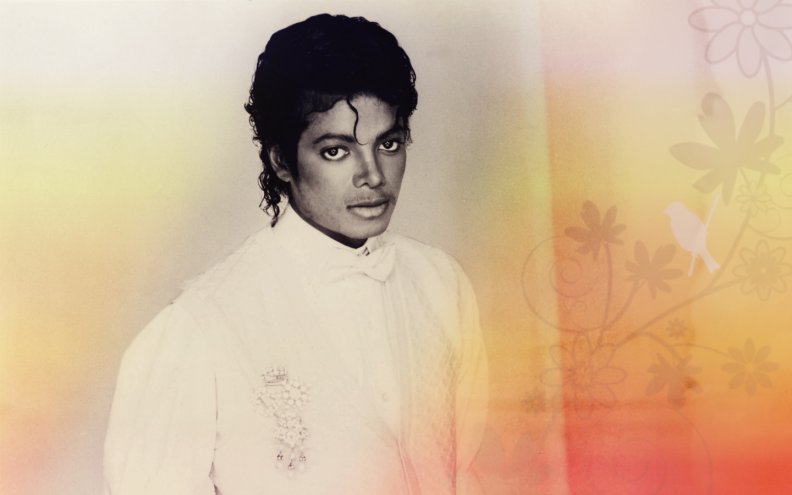 Floral background Michael Jackson