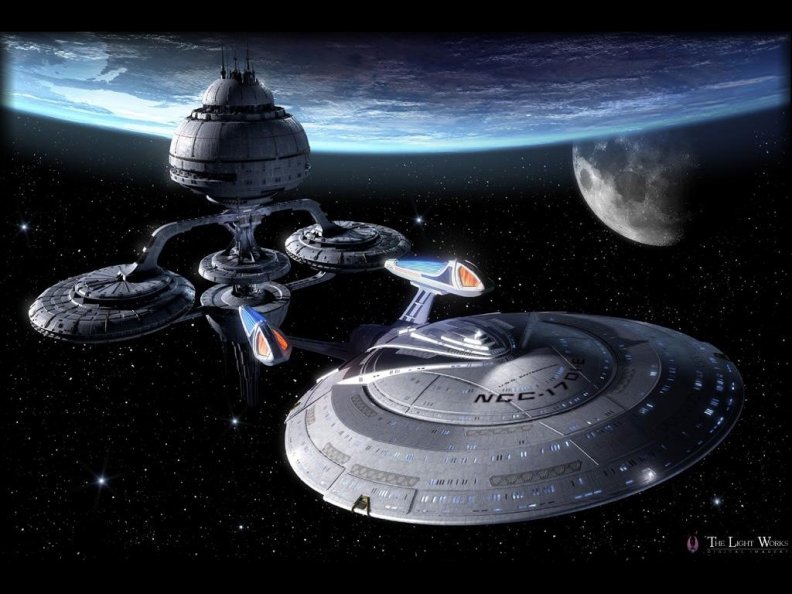 Star Trek 1701E Leaving Star Base