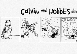 Calvin and Hobbes Snowball Baseball