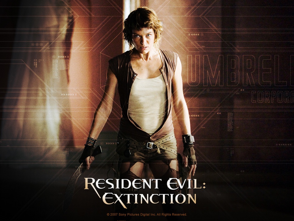 Milla Jovovich in Resident Evil Extinction