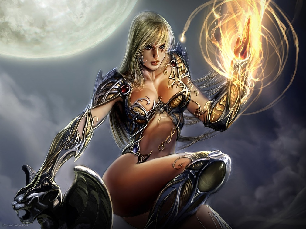 Witchblade with Flaming Hand 