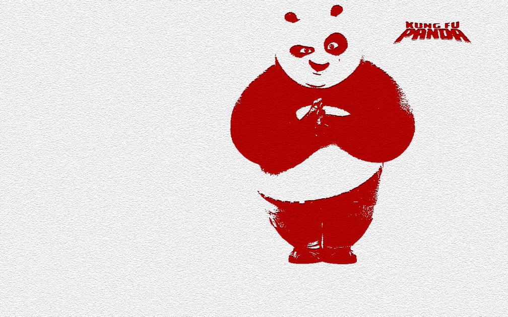 Po the panda notepaper