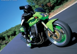 nice green motorcycle i think
