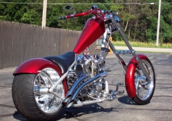 2003 Candy Red Motorcycle