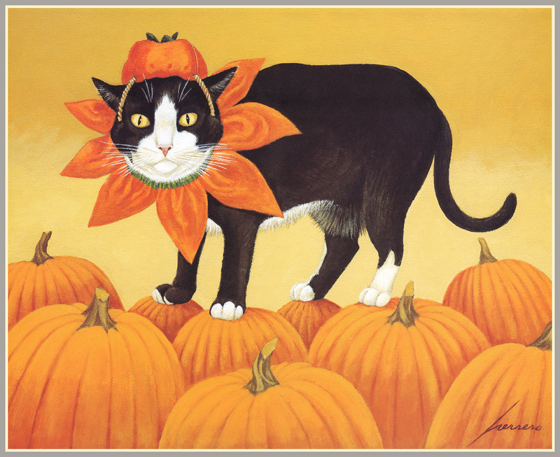 Halloween cat by Lowell Herrero