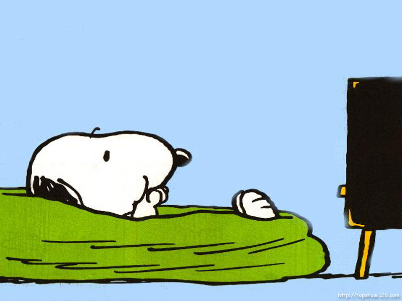 Snoopy Watching Dr.Oz